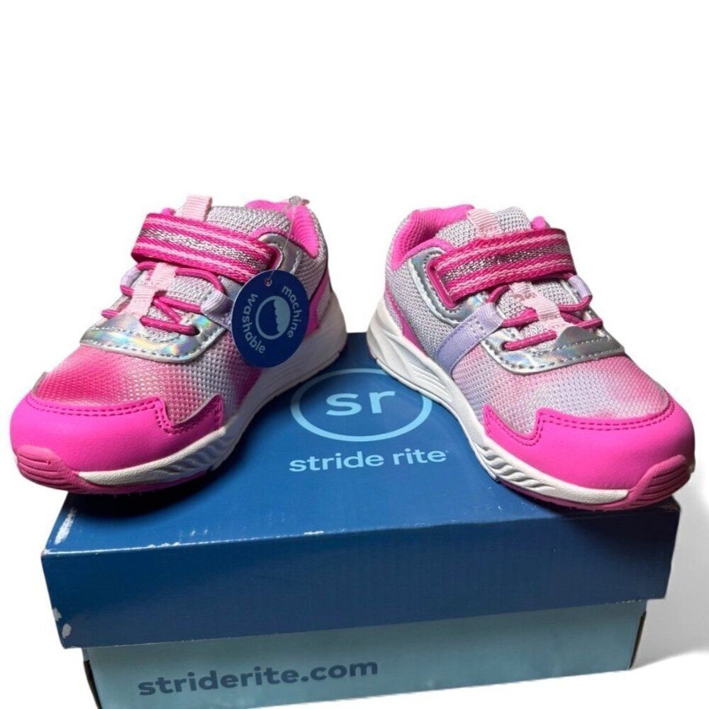 Stride Rite Toddler Girls M2P Player Supportive Sneakers Shoes Size 8 WIDE APMA - Picture 5 of 11
